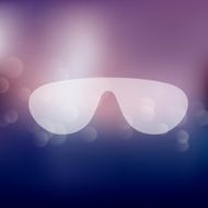 sunglasses icon on blurred background N2