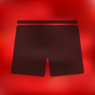 trunks icon on blurred background