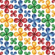 Jewelry flowers seamless texture vector