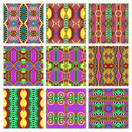 different seamless colored vintage geometric pattern N3