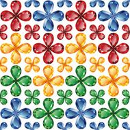 Jewelry flowers seamless texture vector N2
