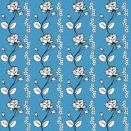 roses on a blue background