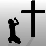 Vector silhouette of a man N20