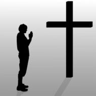 Vector silhouette of a man N23