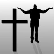 Vector silhouette of a man N30
