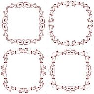 set of vintage retro frames N2