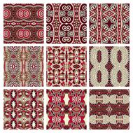 different seamless colored vintage geometric pattern N6