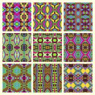 seamless colored vintage geometric pattern