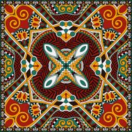 silk neck scarf or kerchief square pattern design N13