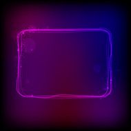 Vector glowing frame against dark background N2