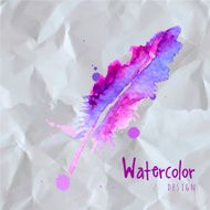 Feather Painted Live Watercolor Paint N3