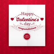 Valentine&#039;s Day typography vector illustration N7