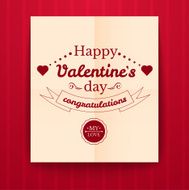 Valentine&#039;s Day typography vector illustration N10