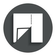 Textile cloth piece sign icon Tailor symbol N3