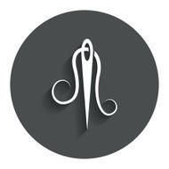 Needle with thread icon Tailor sign N2