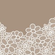 Vector lace ornament