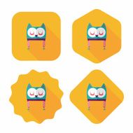 baby hat flat icon with long shadow eps10 N37