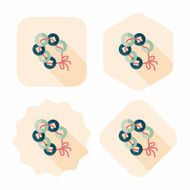Chinese New Year flat ui background eps10 N8