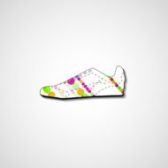 Abstract illustration on sneakers N3