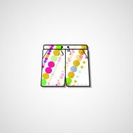 Abstract illustration on shorts N5