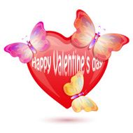 heart with butterflies