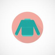 Sweater icon in flat style