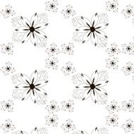 Seamless floral pattern Vector vintage background