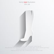 Vector woman boots web icon N2
