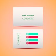 Abstract creative business cards set template Vector illustration EPS10