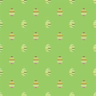 Seamless background - Abstract Design of Stripy Easter Egg