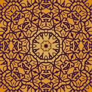 Henna color seamless outline colorful vector background