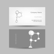 Business card design with letter P