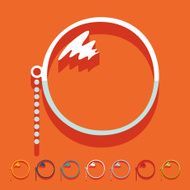 Flat design monocle N3