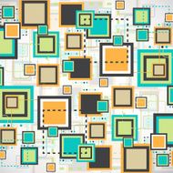 Vector grunge retro square background N2