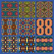 seamless colored vintage geometric pattern N2