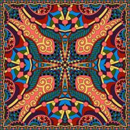 silk neck scarf or kerchief square pattern N2