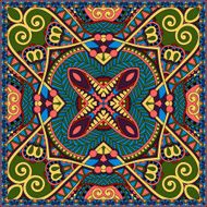 neck scarf or kerchief square pattern design N4