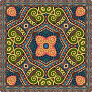 Traditional ornamental floral paisley bandanna N563