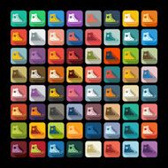 Flat design gumshoes N2