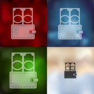 money icon on blurred background N3