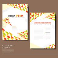 colorful modern mosaic style brochure template