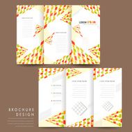 modern mosaic style tri fold brochure template