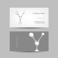 Business card design with letter Y