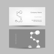Business card design with letter S