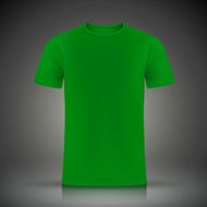 green T-shirt template N2