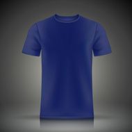blue T-shirt template