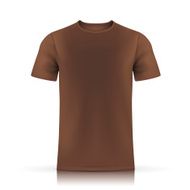 brown T-shirt template