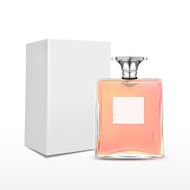 elegant perfume bottle with label and package box N4