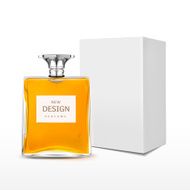 elegant perfume bottle with label and package box N7