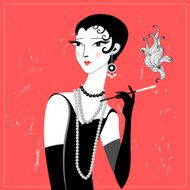 retro fashion girl N2